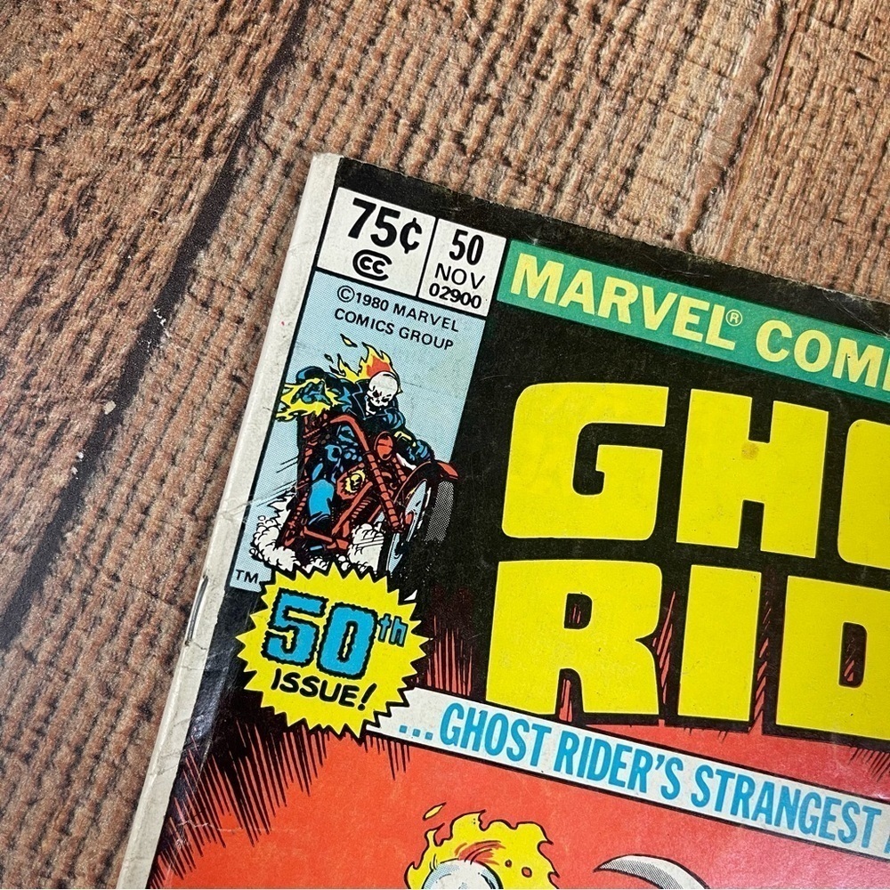 Marvel Comic Book Ghost Rider Issue 50 Nov 1980 Featuring The Night Rider - Picture 3 of 6